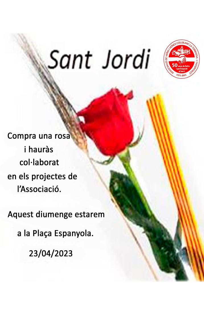 AAVV de collblanc San Jordi