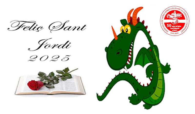 Cartell San Jordi aavv collbalnc la torrassa AAVV de collblanc San Jordi